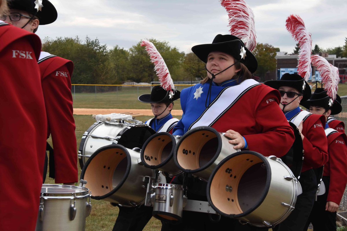 YearbookFsk's tweet photo. Today was The Maryland Marching Band Association Competition at Westminster High School, with a score of 78 the marching band won first place and Mr. Duffy won the Favorite Director Award! https://t.co/JVbD5cX8wH