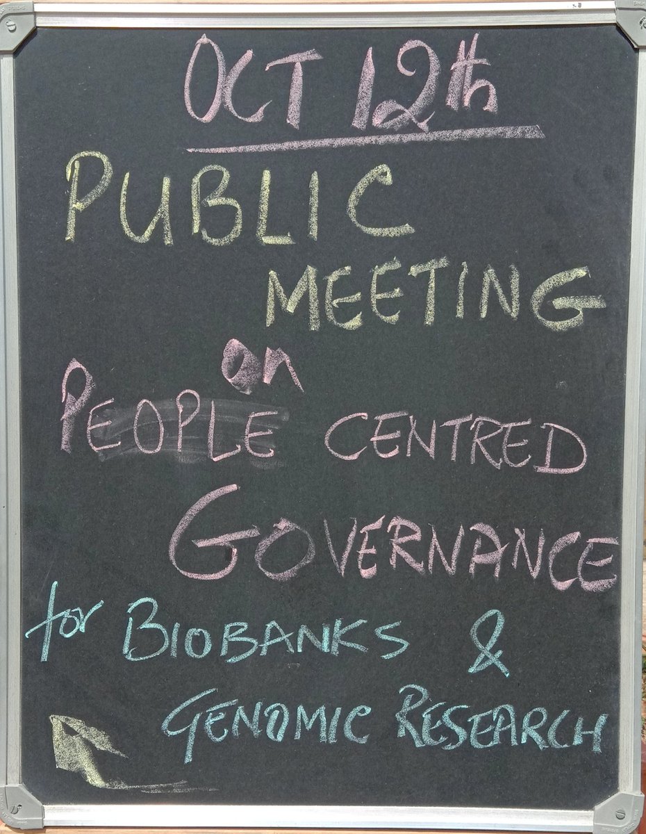 @Prasannashirol @GoMadhan participated in public meeting on People centered Governance for #BioBanking and #GenomicResearch conducted by #StJhonsResearchInstitute
@sbarde
