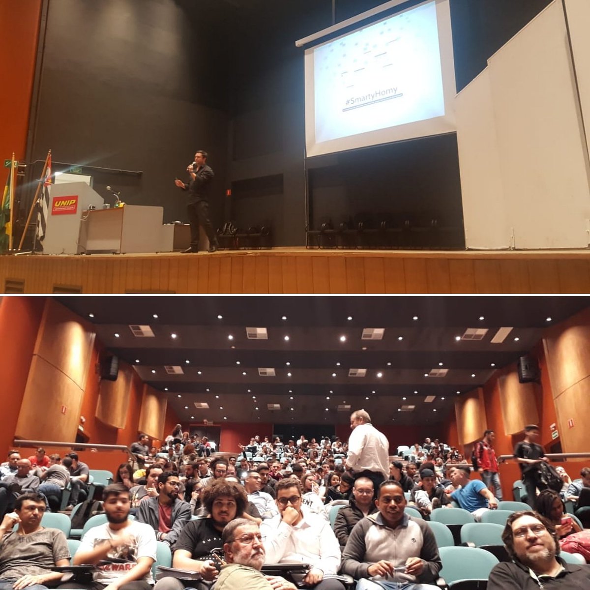 iotmpintl's tweet photo. It was a great 2-hour #SpeakingSession + #demo + #QA for #IT #SysDev #SysAdmin #ComputerScience #Engineering #Architecture #students at #Unip #university. Tks Coord and Prof @michelbfs for the invitation. #IoT #AI #smartyWiot #SmartyHomy #SmartHome #Wardston #speaker https://t.co/4fAt19BBb8