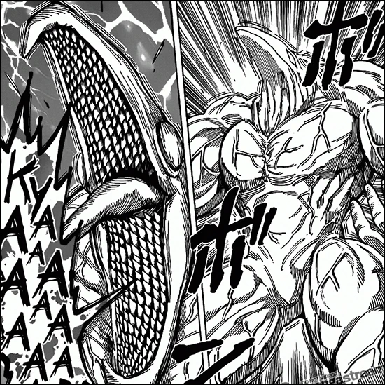 Even though Toriko will go down in the annals of manga history as a pretty middle of the road Shonen with inconsistent art and character design, I will say that it has some of the most fun to look at monstrous humanoids of an manga. The Nitro in particular are great. The mouths! 