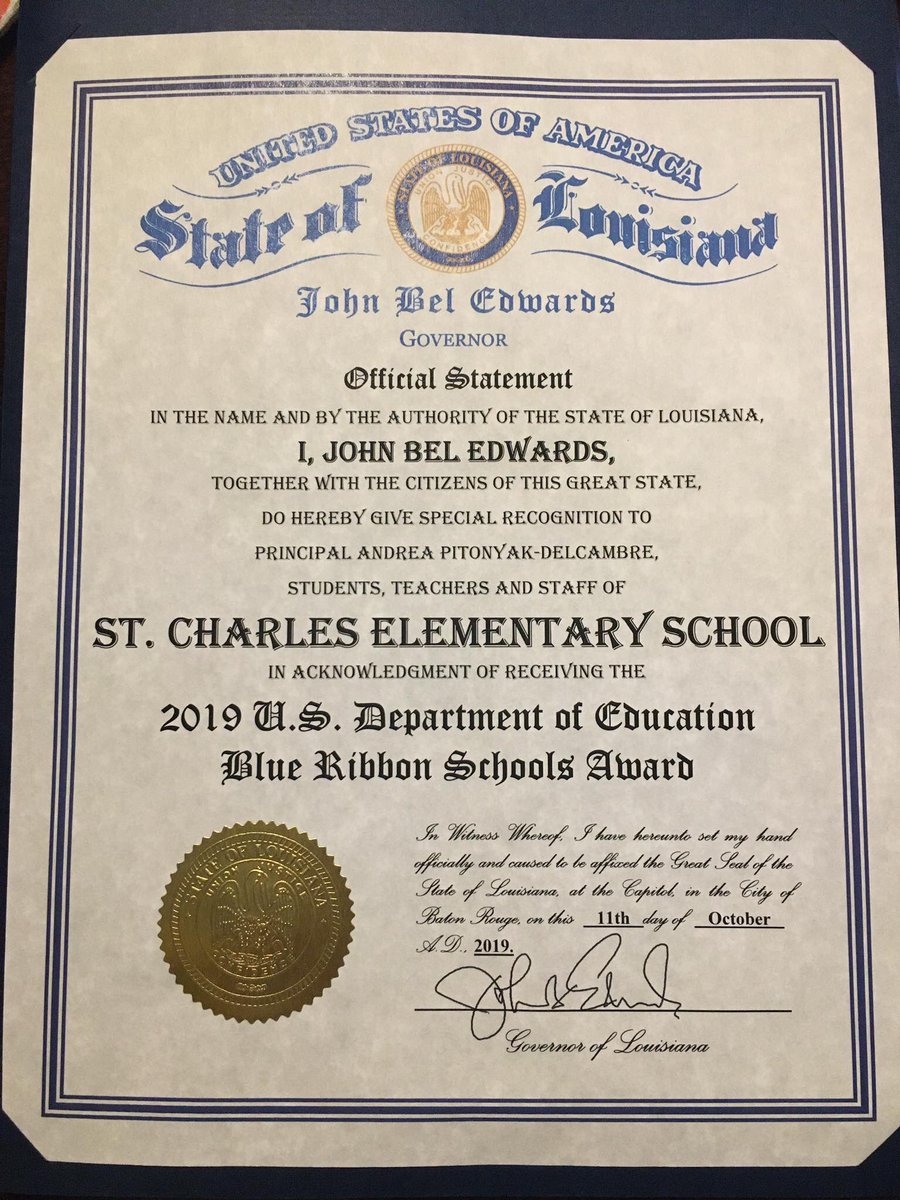 Congratulations St. Charles Elementary School!
#lpsdproud