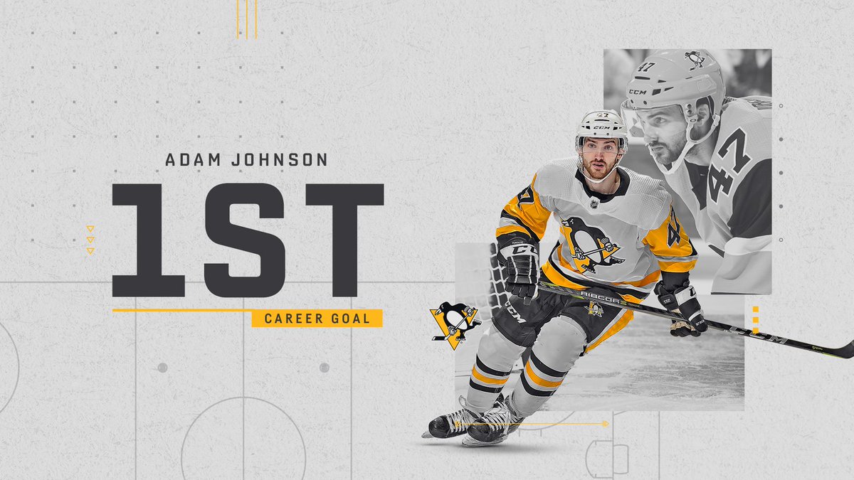GOAL! Hometown kid Adam Johnson buries a rebound from a Lafferty shot (his first NHL point) and earns his first goal in the NHL!

The Penguins lead 3-1 with 8:49 to go in the 2nd.