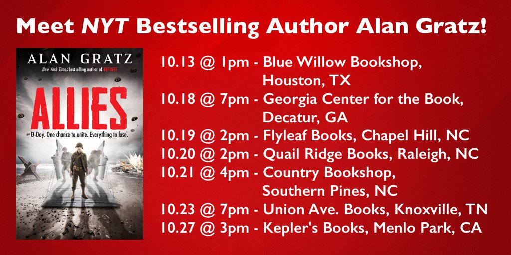 I'm mostly visiting schools on my ALLIES tour, but I'm doing a few public events too. Come say hello if you're in town!