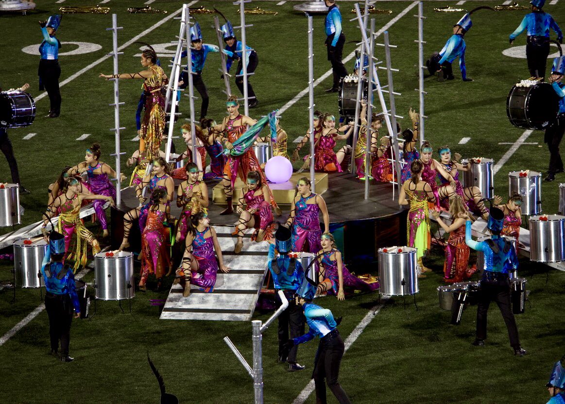 mattgideon's tweet photo. Incredible finals performance by @BowieBand tonight at the @TMC_Austin #TheApotheosis #2019OPE #JBHSOPE #JBHSOPE2019 #JamesBowieOutdoorPerformingEnsemble #WhatsYourDot #Gideon #B12 https://t.co/LJAjuzIMOR