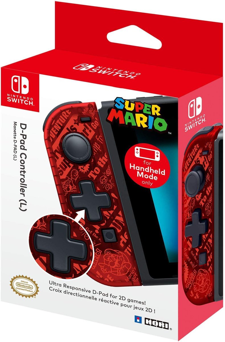 GoGoDealzz's tweet image. HORI D-Pad Controller (L) (Mario) Officially Licensed - Nintendo Switch on sale via Amazon for only $14.99! amzn.to/2OG0ts3