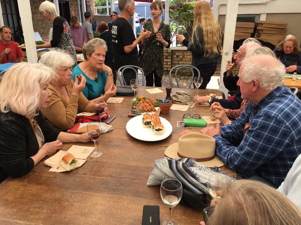 beyond_fence's tweet photo. Community #weedcontrol can be fun! This is the 6th wine and weeds - where we celebrate the weed control halo around Le Roys Bush. So rewarding to be part of this community &amp; achieving great biodiversity results. Thanks @AklCouncil for your support. https://t.co/c73cmZ8lq5