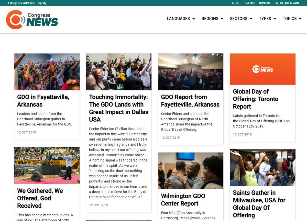 CongressWBN's tweet image. The Global Day of Offering continues! Reports from all across the globe are streaming in on congresswbn.news   #CWBNGDO #cwbnglobaloffering