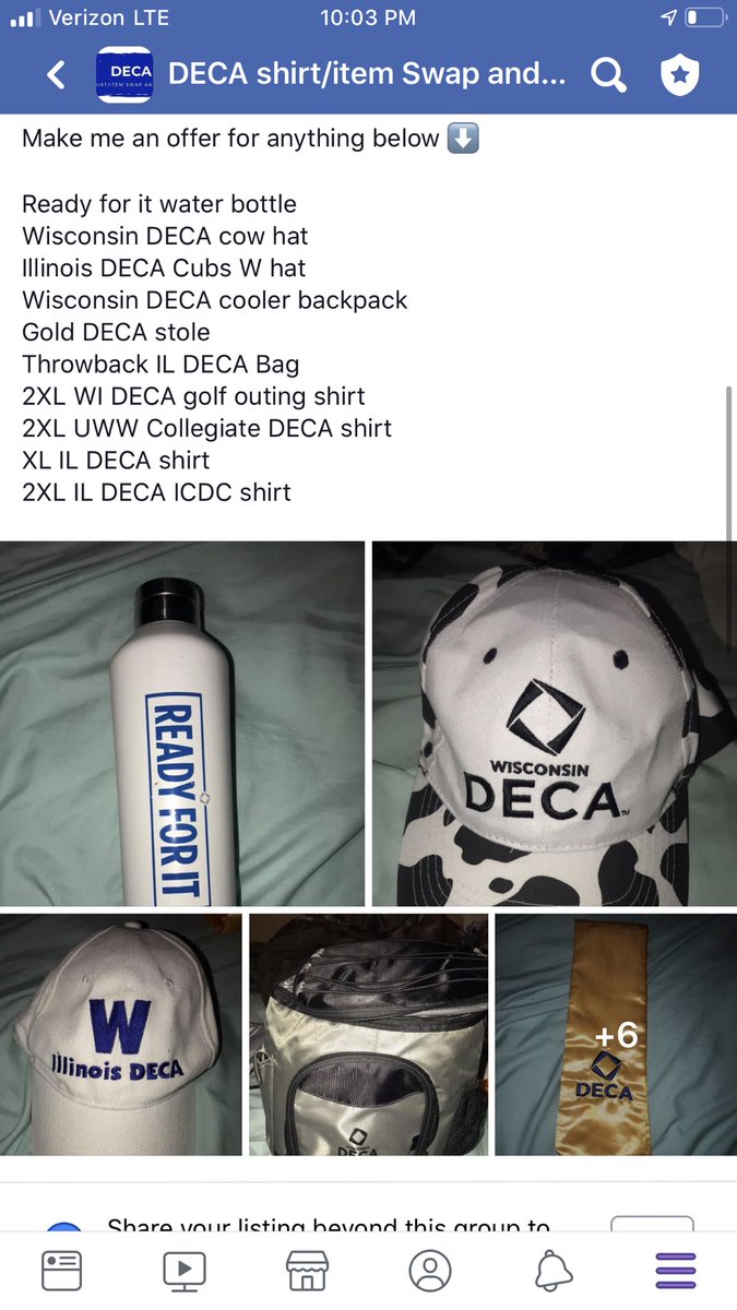 Join the group using the link below to purchase and sell some great DECA items like the ones shown! 

facebook.com/groups/5221090…