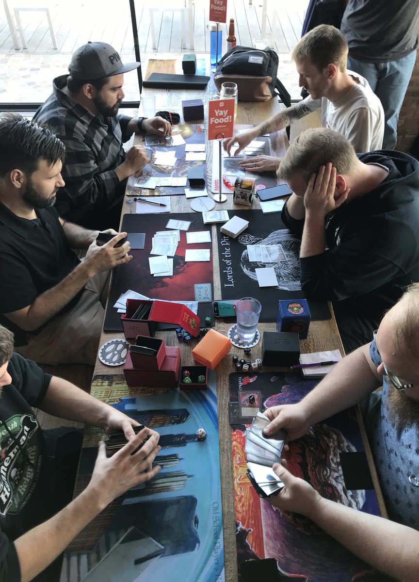 PitcastPod's tweet photo. The Lords in-action at the Fall Brawl.
#lordsofthepit #chicagooldschool #oldschoolmtg #OS95 #btfooc https://t.co/rAhR5iCoXJ