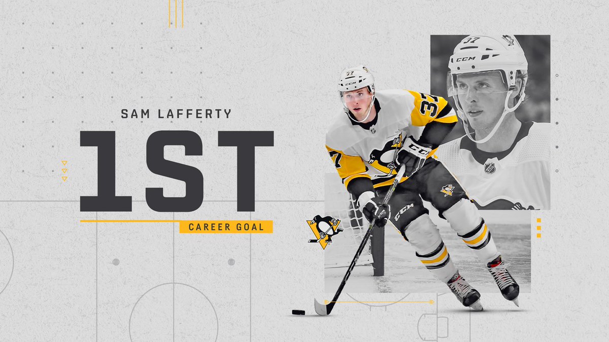 penguins's tweet image. GOAL! LAFFERTY! His first in the NHL makes it 7-4 for the Penguins with under two minutes remaining in regulation.
