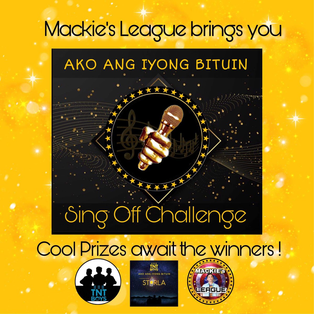 lemRaci's tweet photo. โญ๏ธUPDATE:
@mackiesleague brings you #AkoAngIyongBituin Sing Off Challenge ๐ค
#TNTBoys
#MackiesLeague
#MackieEmpuerto https://t.co/BXKsn3VKmY