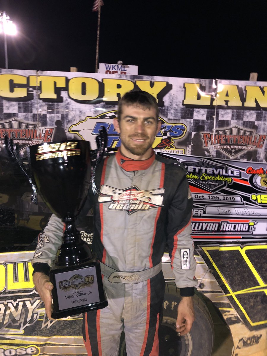 Cash Money 100 champ Ben Watkins with his hardware ⁦<a href="/DirtonDirt/">DirtonDirt</a>⁩