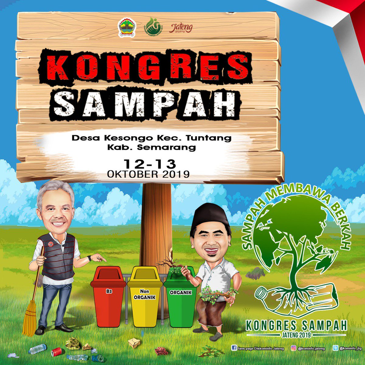 - Give Away Time -
Ada pulsa 500k utk 5 pemenang, masing2 100k bisa gopay/ovo jg yaa..
Mau? retweet twit ini, dan reply dg sebutkan 2 jenis sampah anorganik, sertakan #JawaTengahPeduliSampah 
Ditunggu hari ini s.d jam 15.00 WIB yaa
Diumumkan nanti malam, jam 22.00 WIB
Buruaaaan~