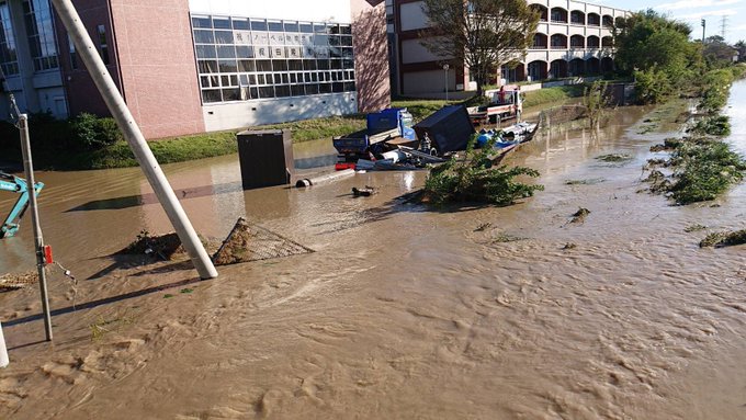 台風19号 埼玉県東松山市 都幾川が氾濫 ピオニーウォーク水没 浸水 冠水 現地の画像 まとめダネ