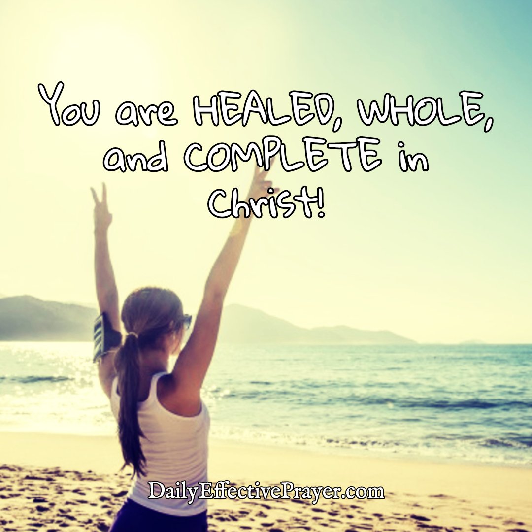 DailyEffectiveP's tweet photo. You are HEALED, WHOLE, and COMPLETE in Christ! #blessed #jointheirwithchrist https://t.co/y5Adi4sB0V