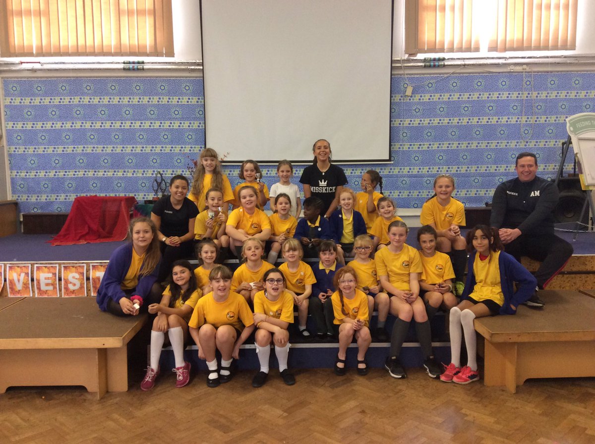 SMGPrimary's tweet photo. Amazing afternoon on Friday for our lucky 20+ girls who took part in a workshop of creativity, inspiration and girls footballing skills with @chorleyfc_women @gracevella8 and her @MissKick team. We highly recommend @MissKick and hope to see them soon https://t.co/ADgjkcK43w https://t.co/XNIhEDWOoX
