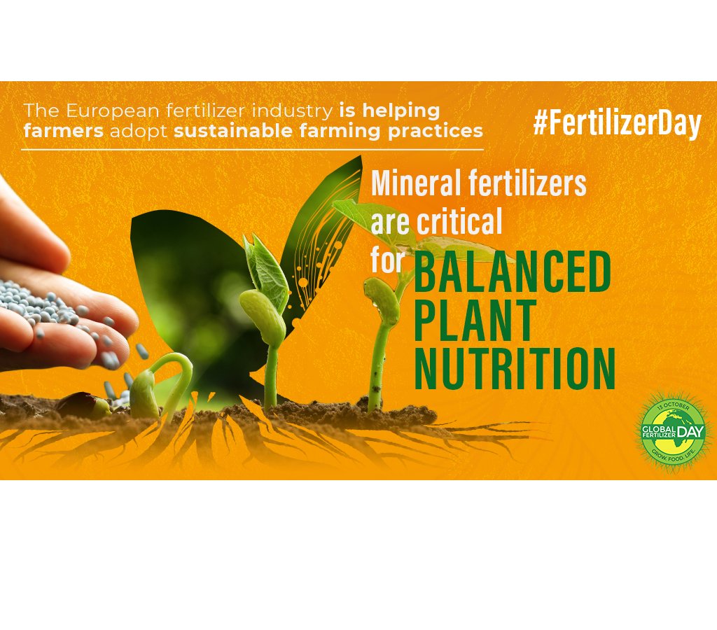 FertiliserSoc's tweet photo. So today's the day: Global Fertilizer Day. We need to remind consumers that, actually, fertilisers are rather useful. And the industry is working hard to find ways to improve their efficiency and sustainability. https://t.co/3QDxgbgvav
#FertilizerDay #FeedingLife https://t.co/xykWpa3CIK