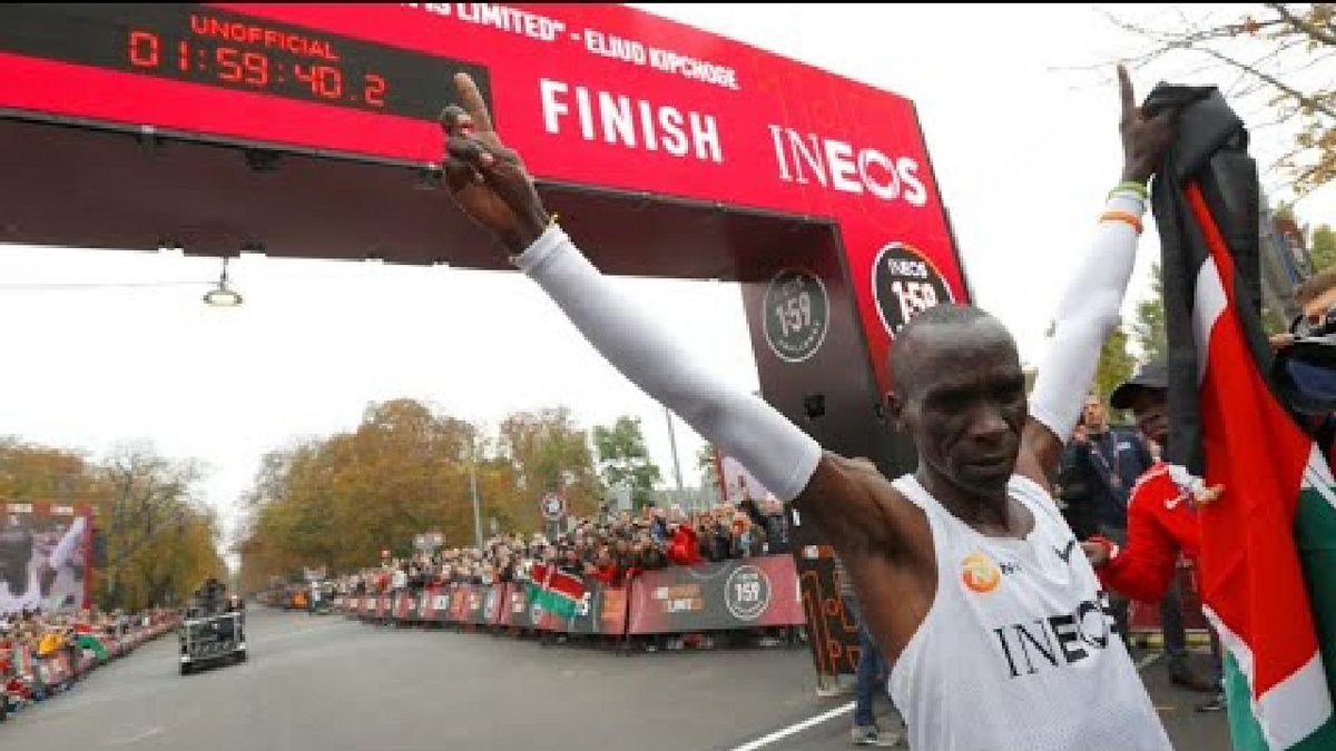 ▶️ ألعاب القوى: الكيني إيليود كيبتشوجي أول عداء يكمل سباق الماراثون في أقل من ساعتين f24.my/5dlU