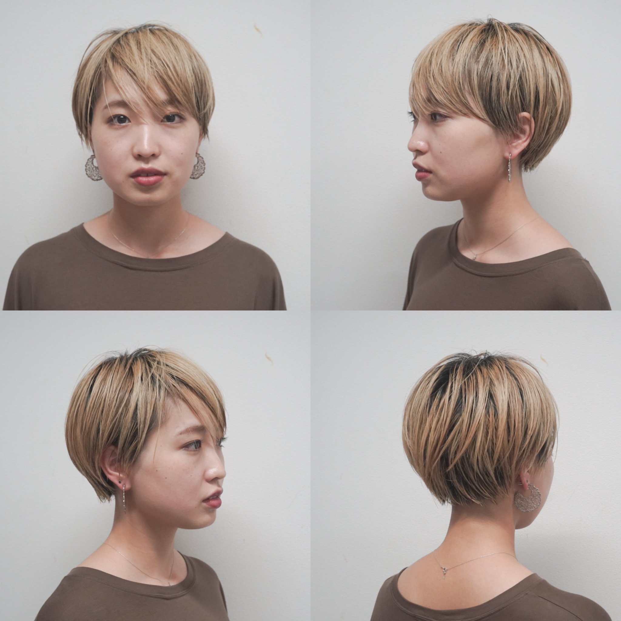 Uzivatel 本間 章哲 Na Twitteru ブロンド コンパクトショート 前回入れたローライトがほんのり効いていて 根元が伸びてもキレイなブロンドヘアに ちゃんと定期的にありがとうございます ヘアカタログ ブロンド ローライト ショート ショートスタイル