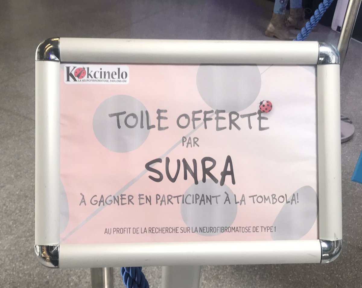 chantal_marion's tweet image. @Kokcinelo présent sur la #FoiredeMontpellier  une tombola au profit de la recherche sur la #Neurofibromatosede Type1 On gagne un tableau de #sunra #MontpellierCapitalSanté #Montpellier @Saurel_P