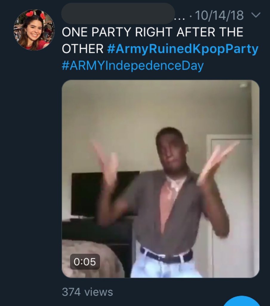 Not all ARMY took this news the same way, but many decided it was an opportunity to finally be liberated from the kp0p community and so the second tag related to these events was born to celebrate our newfound freedom:#/ArmyIndependenceDay Plus, we wanted to party some more.