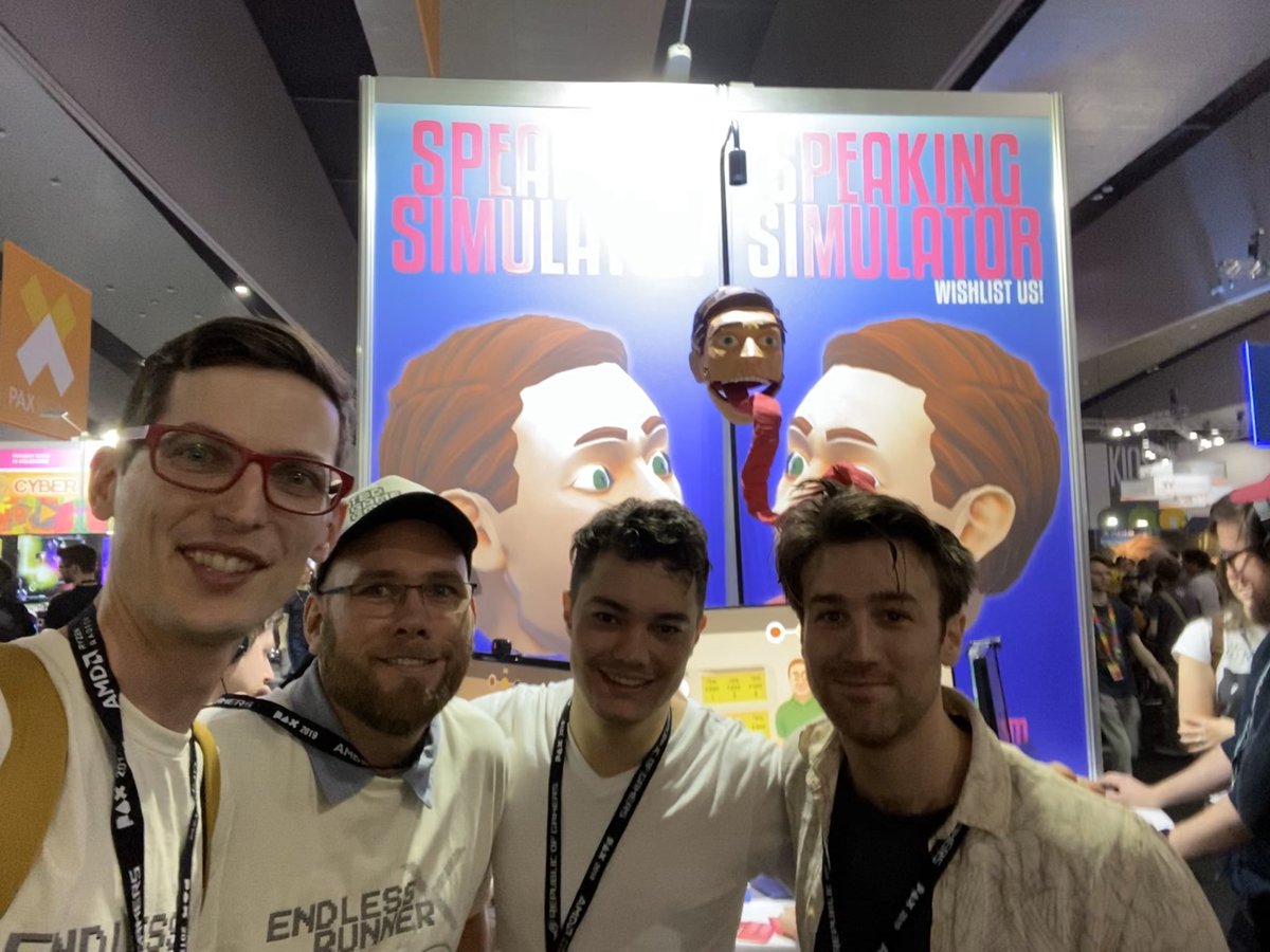 tbdGameCompany's tweet photo. Two more awesome #qld games we found at #paxaus this year - @UnpackingALife and @SpeakingSim! Thanks again to @Screen_QLD for helping us make it down to #MIGW this year to share our game and meet awesome people from the industry. We had a blast! https://t.co/FeALvvCVIJ