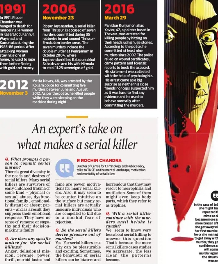RochinChandra's tweet photo. My take on mental landscape, motivations and morbidity of serial killers! https://t.co/4U9TqciXGz