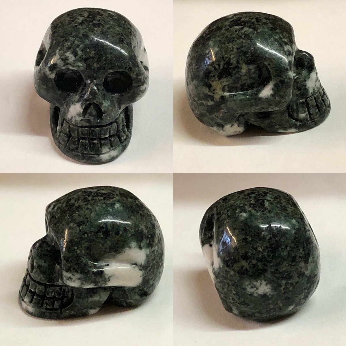 theCrystalPath's tweet photo. π NEW IN and SOLD. A Preseli Bluestone skull taken from different angles. π #thecrystalpath #jewelinsuffolk #crystalsforsale #crystals #suffolk #display #special #events #gift #supportsmallbusiness #independentbusiness #burystedmunds #eventplanner #skulls https://t.co/I4mkoqbYaX