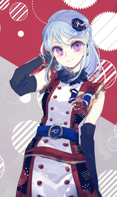 モダンクチュールレッドコーデ 
