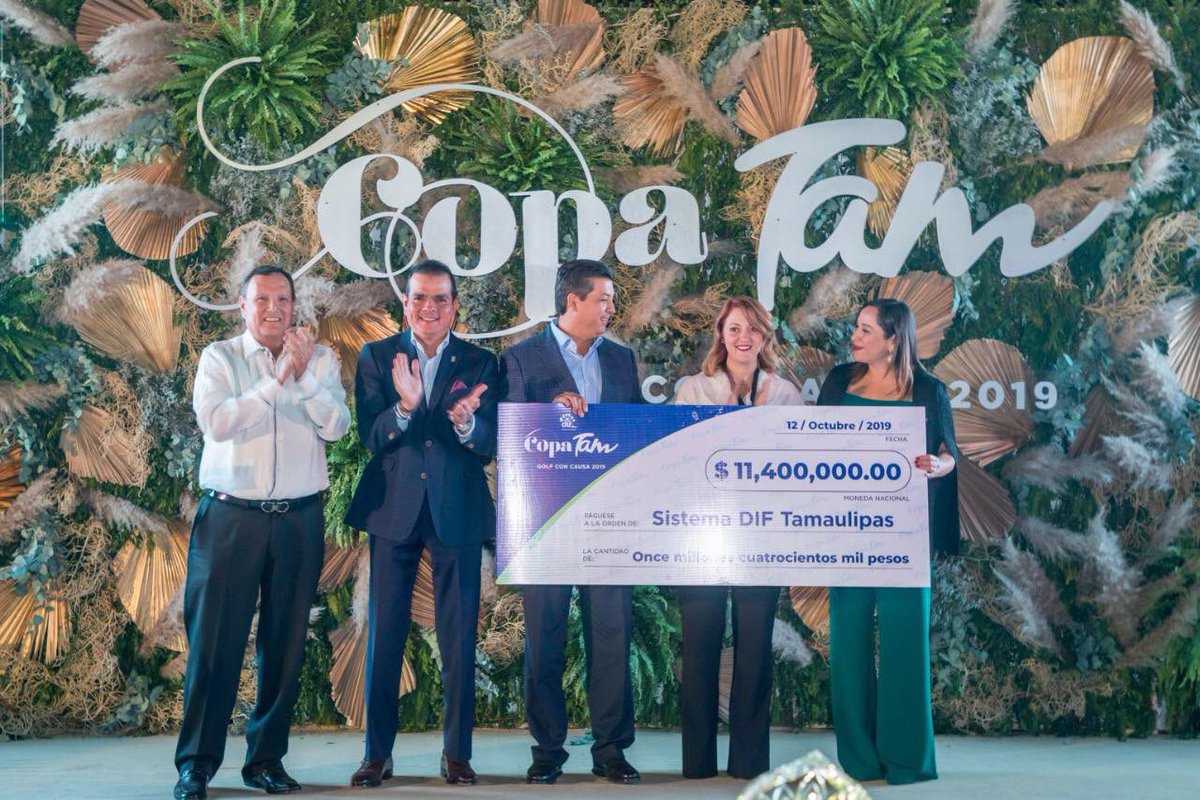 dif_tam's tweet photo. Concluimos la #CopaTam #GolfConCausa2019 superando la recaudación del 2019, con la suma de $11,400,000. Gracias a los participantes y patrocinadores que hacen posible que sigamos apoyando a la niñez tamaulipeca mediante el programa #NuestrosNiñosNuestroFuturo @fgcabezadevaca https://t.co/ZkluG70gMl