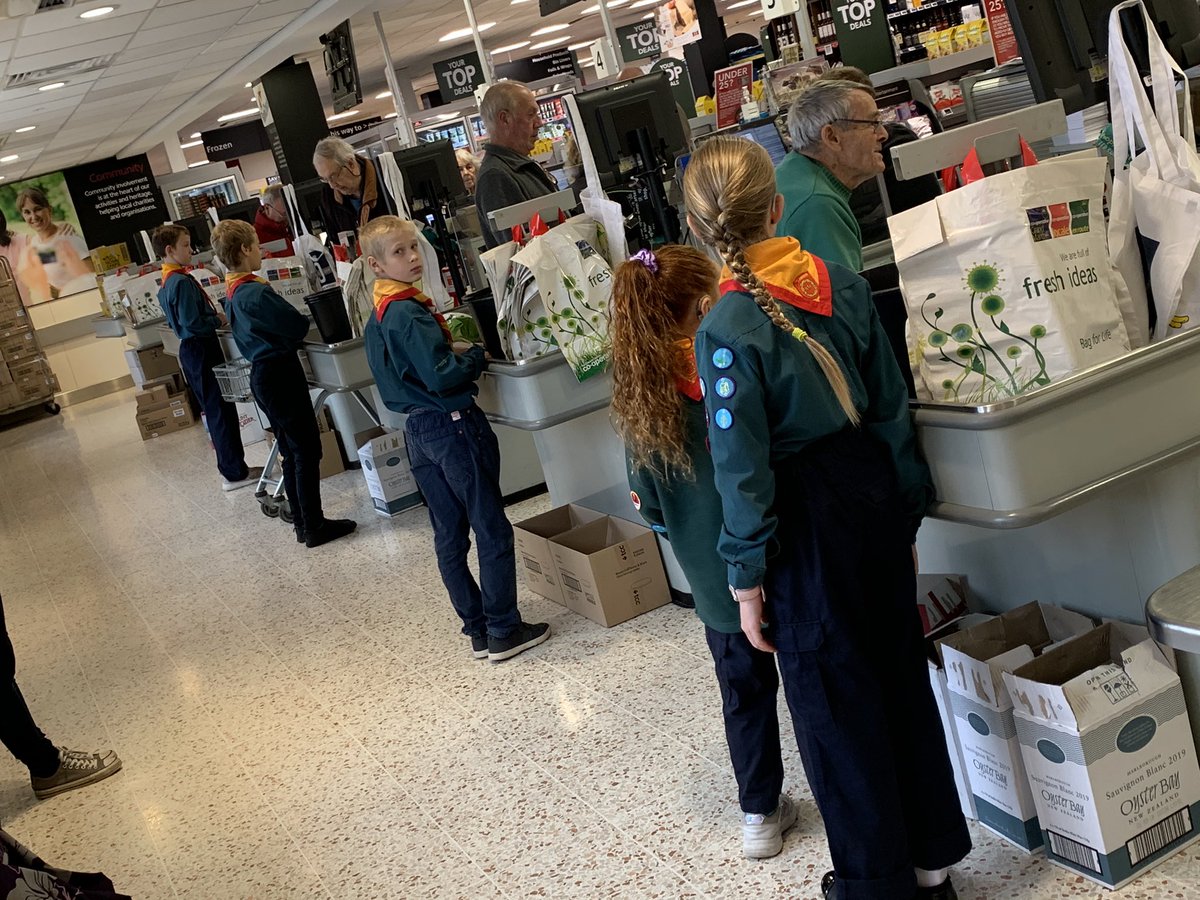 Thank you! Thanks to those who supported our bag packing at <a href="/CI_Coop/">Channel Islands Coop</a> St Peter! Huge amount of money raised to support Scouting! #community