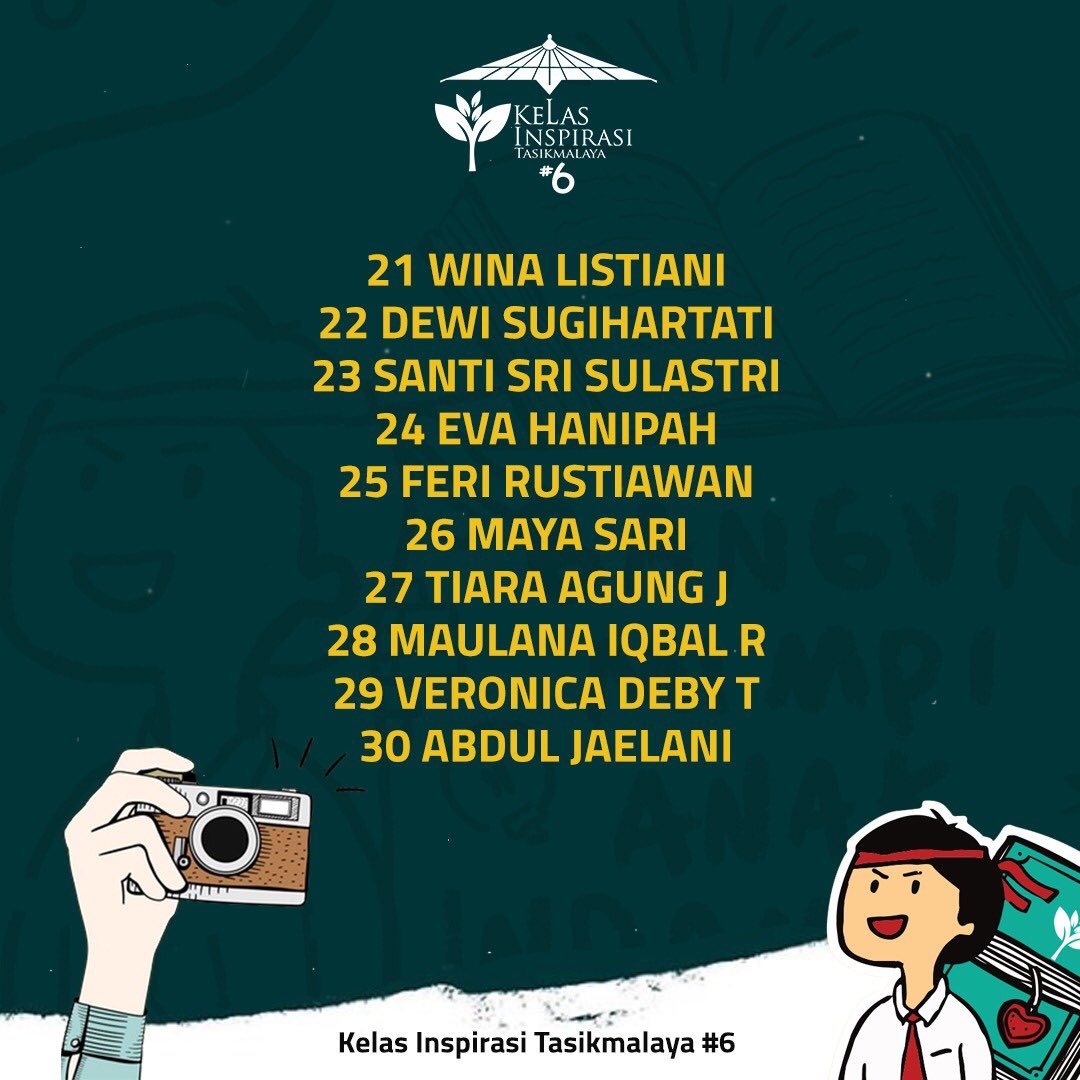 Pengumuman 1 lagi.. 
Sampai jumpa di tasikmalaya juga yaa