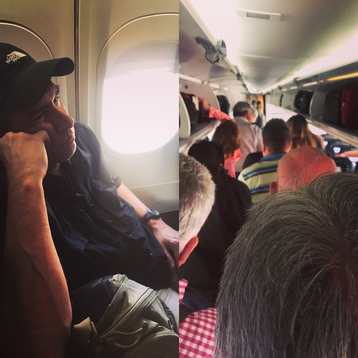 BradTaylorBooks's tweet photo. That time when the pilot aborts take-off, turns around & makes u disembark. After landing from a 9 hr flight, & waiting thru a 4 hr layover, our 2nd leg was extended indefinitely. 17 hrs & counting... where in the world are P & J now? —DCOE
#grumpybrad #pikelogan #taskforce15 https://t.co/nSqQscWz93