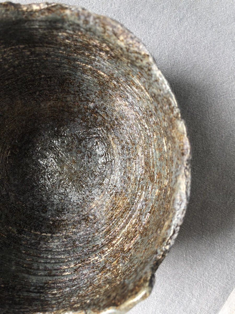 Looking inside one of my organic bowl forms. Inspired by the earths rock formations. Come and see this piece in two weeks time where I will be showing my ceramic work along with 10 other artists at 57, North Cross Rd, East Dulwich SE22 <a href="/fiftysevenSJ/">Fifty Seven</a>  #se22 #ceramics