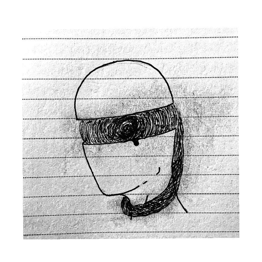 linian30's tweet photo. Blindfolded to the true depths of the soul.//Series : भूरा 
Because no matter how deep an awe we have for white, the moment it comes close enough to touch, it turns grey.
#2/4
#curiocache
#inktoberday12 
#artwork
#inkoctober 
#inkoctober2019 https://t.co/tajirwtjGN