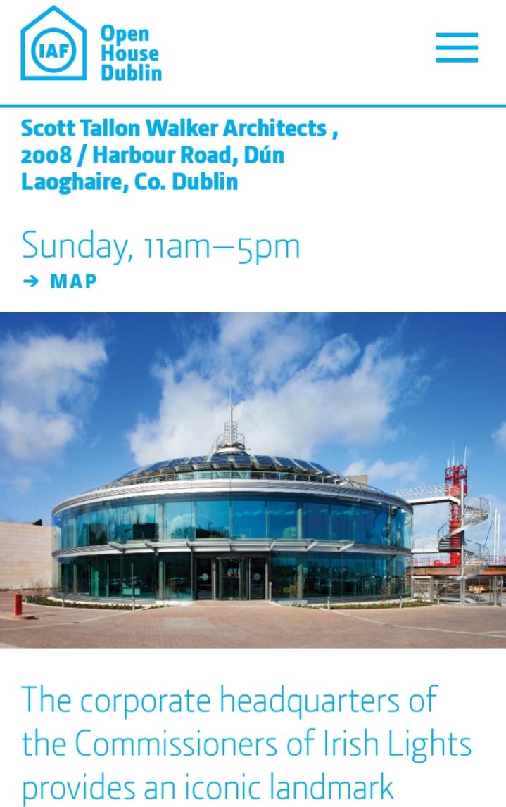 Irish Lights will take part in #OpenHouseDublin today Sun 13 Oct 11am-5pm. Take a tour and find out more about how we keep our seas safe. Light technology, buoy displays, history exhibits and more #OHD2019 <a href="/IAFarchitecture/">Irish Architecture Foundation</a> #SafeSeasConnectedCoasts
