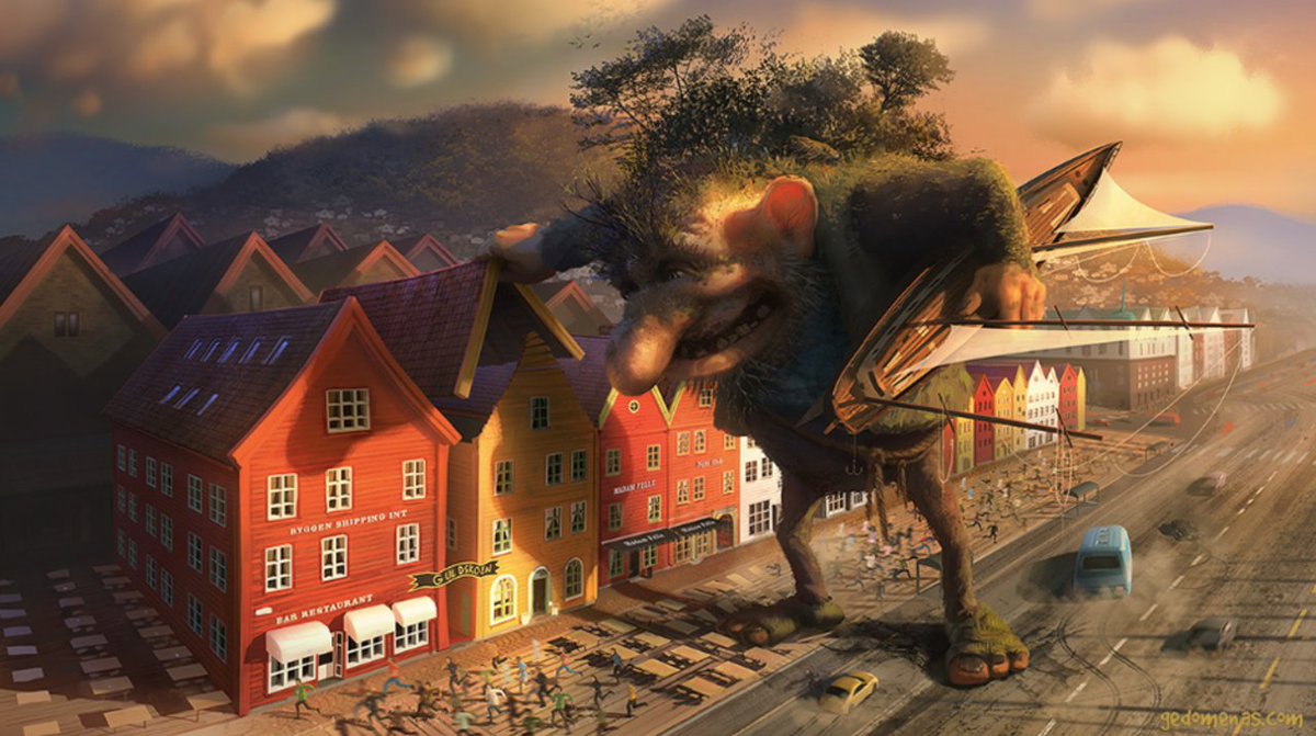 HeyPobble's tweet photo. Thump! He slammed his enormous, grass-covered foot into the middle of the road, sending shockwaves of dust in all directions... 

The Troll is tomorrows #Pobble365 writing challenge: https://t.co/Qeshx3szCA #Writingprompt #literacy #freeteachingresource https://t.co/2lgU2QGg2G
