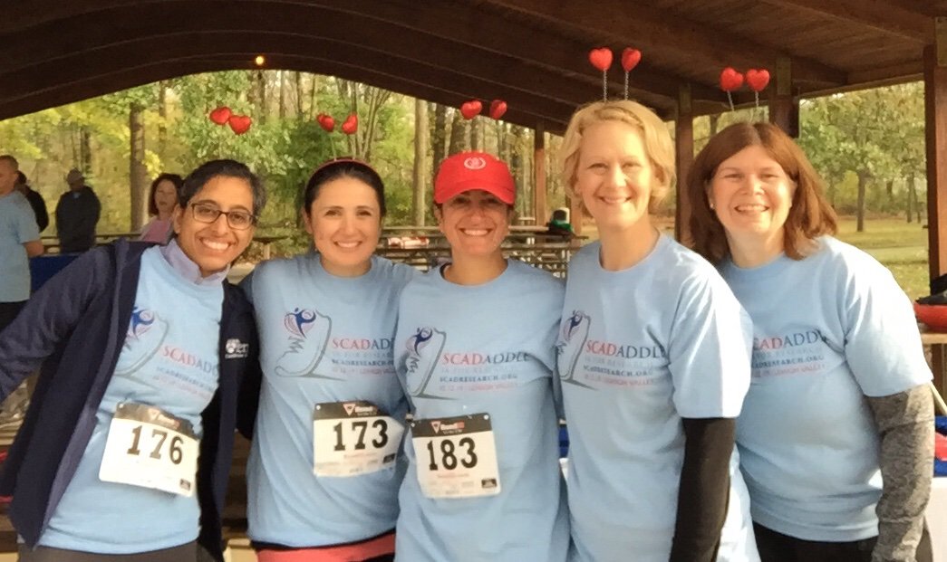 EllinaFeinerMD's tweet photo. 2019 Lehigh Valley SCADaddle for Research 5K with LV ❤️Heart Institute team @SCADResearch was followed by Dr. Tweet and Dr. Best from Mayo Clinic joining us and sharing their expertise!!! @marysia_tweet @MayoClinic @LVHN 
Thankful to be part of this important cause. https://t.co/LQvtQZpg4C