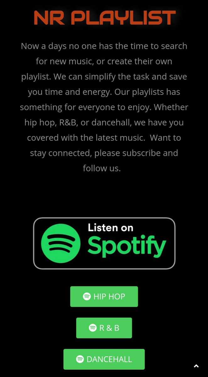No_Rush_Inc's tweet photo. #newmusicalert 
Click Here ⬇️
Hip Hop - https://t.co/jyBokPveoa
R&amp;B - https://t.co/a45BmFLSEc
Reggea - https://t.co/VixrXpVbbj
-
https://t.co/N37yXWUEbw 👀
-
#SPOTIFYPLAYLIST
#NewMusic #Songs #music #Listen #artistsoninstagram #hiphop #rnbmusic #Dancehall #picoftheday #OUTNOW https://t.co/K9xuKMmu9v