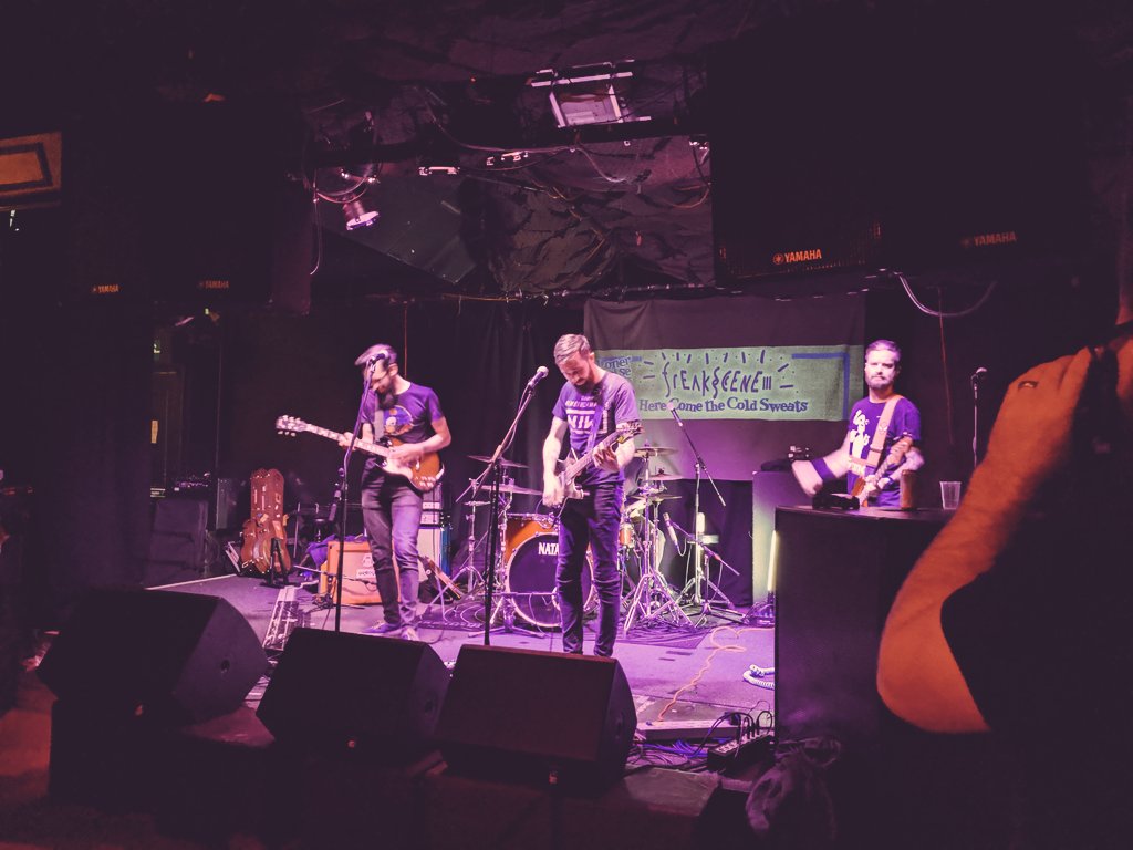 MaritimeJunkie's tweet photo. Well @anEnamelAnimal sound even better every time we see them and yesterday was no exception. 🖤
If you get a chance, go check them out. 
#LocalFave 🤘 
Well in lads, amazing performance. https://t.co/PtlcCQETBx