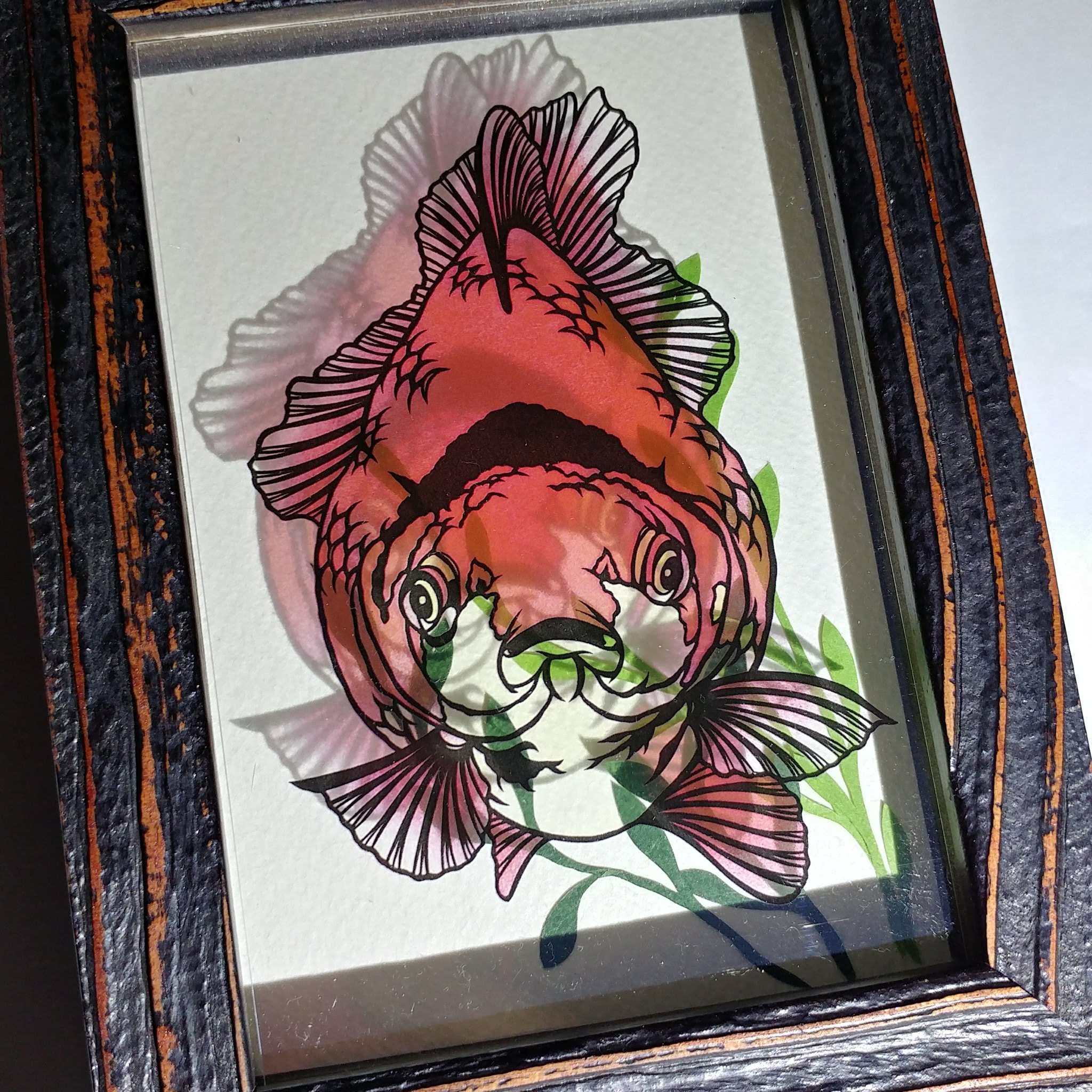 雅人 Masato 金魚切り絵 Hearts展では新作のクリアカードも販売します 琉金と水泡眼です 1枚目と2枚目は額装してみた仕様見本です 影がキレイ ๑ ㅂ و 切り絵 アート 金魚 イラスト Kirie 絵 金魚切り絵 Papercuttingart Papercutting