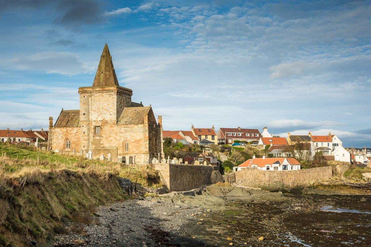 We've got some beautiful historic churches in #Fife including St Monans which is right beside the coast and said to be the closest to the sea in Scotland #lovefife