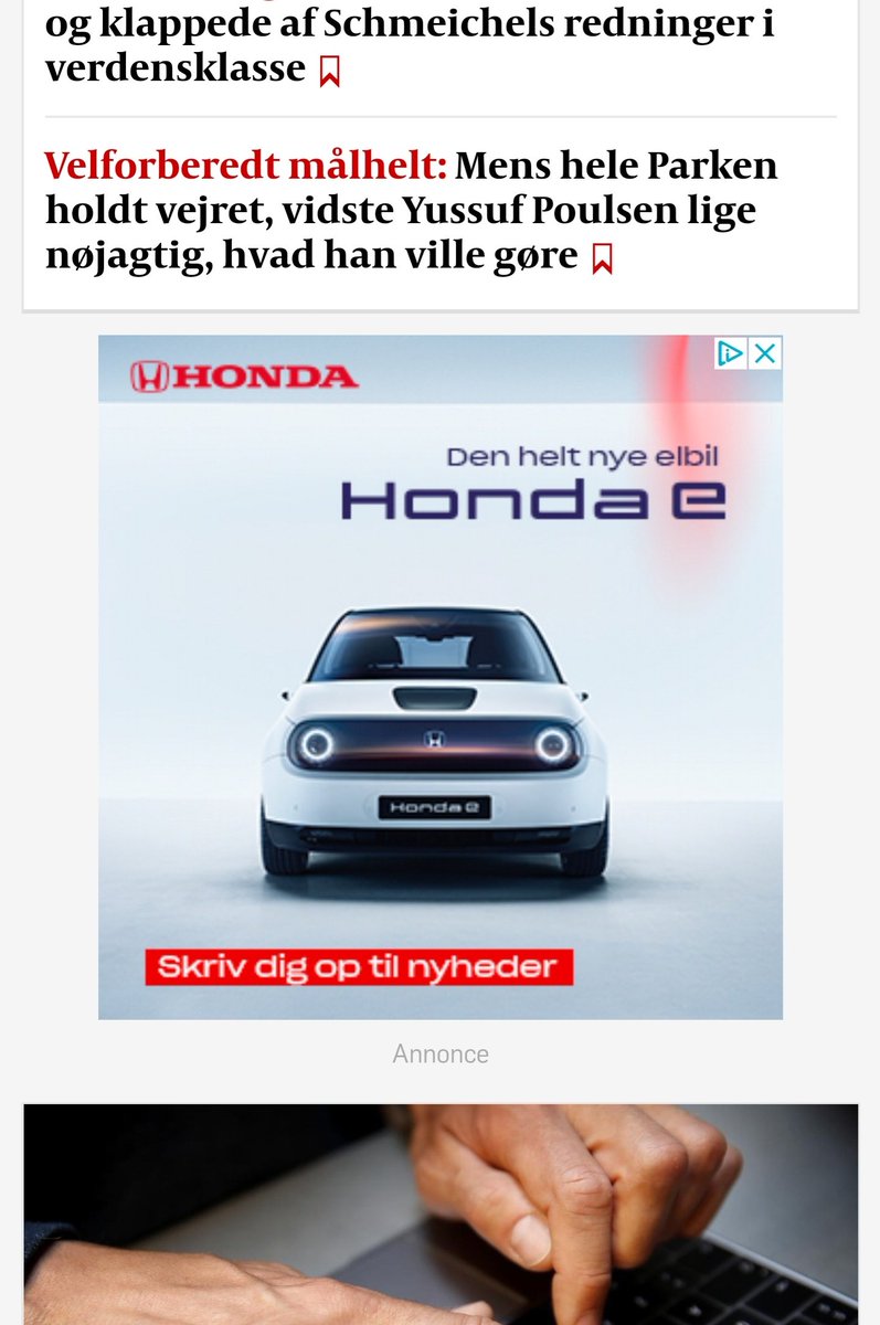 mortenlund89's tweet photo. Nice, just got this ad on Danish news site 😁
#EVsAreComing
#2020wave
@JabbaGentum @EAlligevel https://t.co/0xDsADroRo