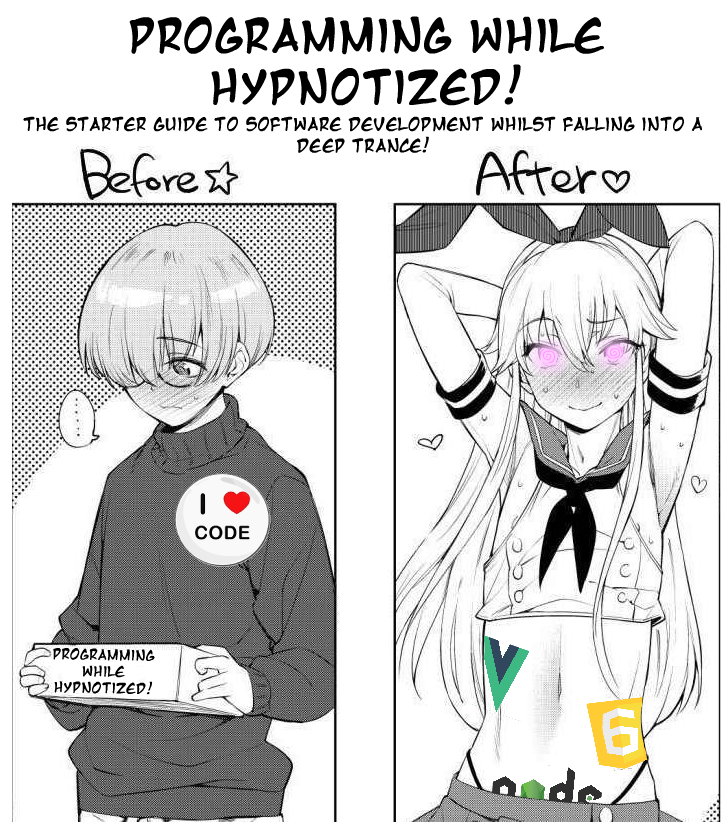 HexLatex's tweet photo. So you want to learn how to code?

Well now you can with our Programming while Hypnotized guide!
https://t.co/OKl4BNY3U9

Ｇｏｏｄ ｐｒｏｇｒａｍｍｅｒｓ ｏｂｅｙ ｔｈｅ ｓｐｉｒａｌ

Learning to code in trance is so easy...

Ｙｏｕ ｄｏｎ＇ｔ ｈａｖｅ ｔｏ ｔｈｉｎｋ ａｔ ａｌｌ https://t.co/vBnt3aDb0b