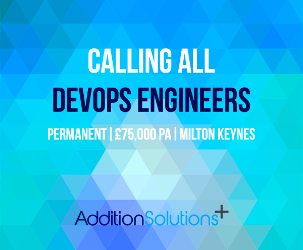 AdditionRecruit's tweet photo. *Role of the day*
We are currently recruiting a DevOps Engineer which would be based in Milton Keynes.
If you would like to hear more about this role please don't hesitate to contact us on 03300242273!
#DevOps #Java #Jenkins #Docker #Kubern... https://t.co/5rjvrjvWyk https://t.co/nvHX5KSqk1