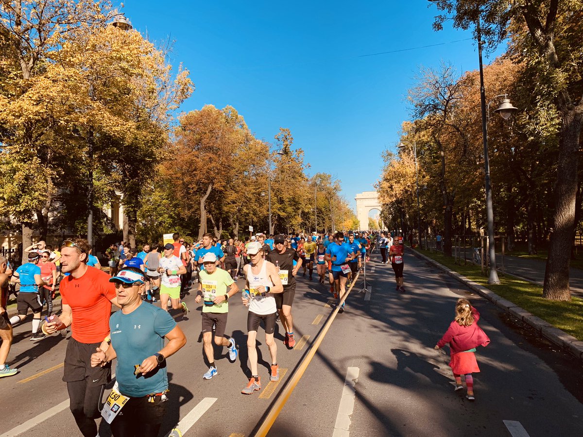 PLinRomania's tweet photo. Not only voting this Sunday in Polish general elections, also cheering for @PLinRomania team in #Bucharest marathon today. #wybory #arculdetriumf https://t.co/5kXHjMCqf2