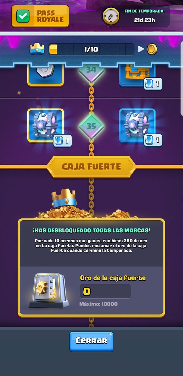 Enserio tengo que hacer otros 40 niveles del pase para los 10000 de oro...No contaban l ass otras coronas? <a href="/ClashRoyaleES/">Clash Royale ES</a> <a href="/WithZack/">WithZack</a> <a href="/Alvaro845/">Alvaro845</a> saludos <a href="/Rockstar_YT/">RockstarCR 🐵</a>