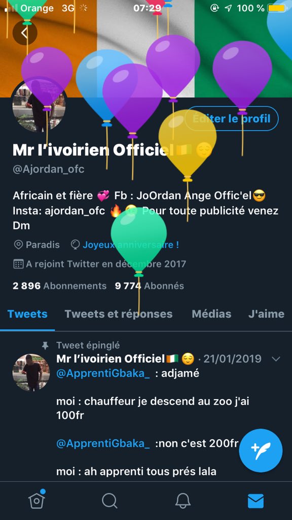Mr L Ivoirien Officiel Bonjour Twitter C Est Mon Anniversaire Je Veux Me Voir Dans Tous Les Statuts Mr L Ivoirien Officiel Bonjour Twitter C Est Mon Anniversaire Je Veux Me Voir Dans Tous Les Statuts