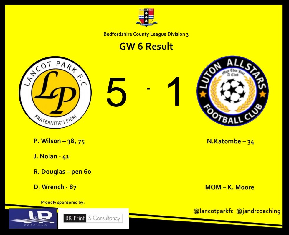 lancotparkfc's tweet photo. Big result and back to playing some of our best football 🙌🏻💪🏻

#blackandyellows #lookingup https://t.co/BorpJsysgG