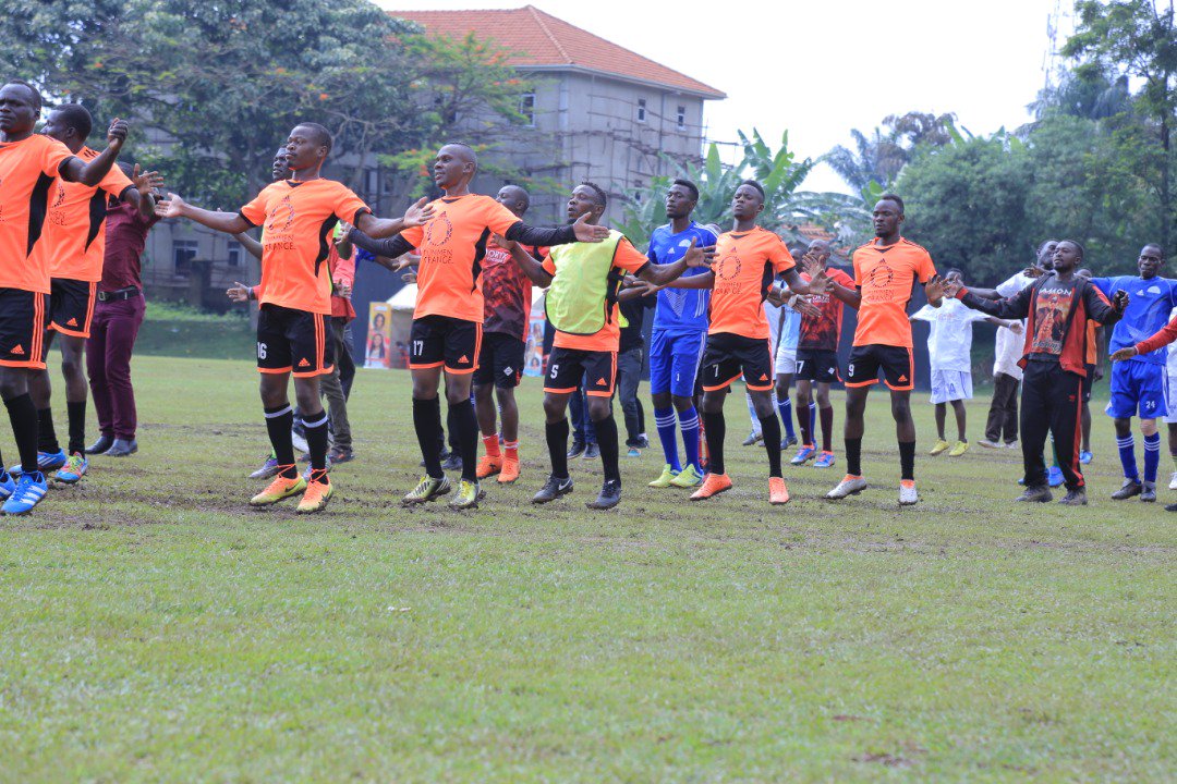 Pato_Official07's tweet photo. There is no better way to rest on a Sunday than having fun as you keep the body healthy and fit. The Corporate games started earlier on with aerobics at Kyambogo University cricket oval. 

#CorporateGames19 https://t.co/GVxPP47HCd